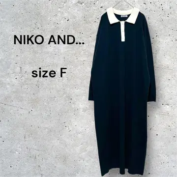 NIKO AND - 니코앤드 니트 맥시 길이 폴로 원피스