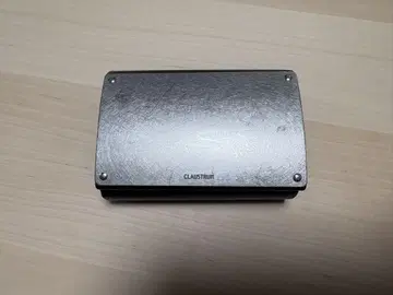 CLAUSTRUM 접이식 지갑 실버 블랙