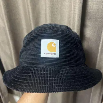 carhartt 코듀로이 버킷 햇 블랙