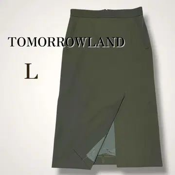 TOMORROWLAND 올리브 그린 타이트 스커트 카키 40 L 상당