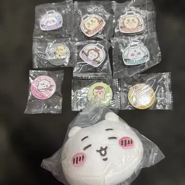 치이카와 (먼작귀) 쫀득쫀득 페이스 마스코트 하마즈시 캔 배지 묶음 판매