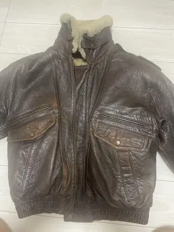 g1 A2 양가죽 플라이트 자켓 사이즈 40