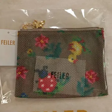 페이러 하이디 메쉬 파우치 베이지 미니