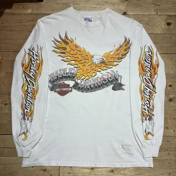 90's harley davidson 파이어 프레임 롱 T