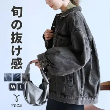 reca 오버 사이즈 데님 자켓 M 블랙