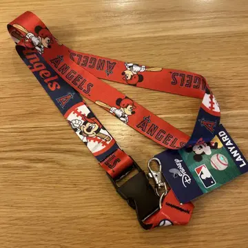 일본 미발매! MLB 로스앤젤레스 엔젤스 핸드폰 스트랩 디즈니 야구
