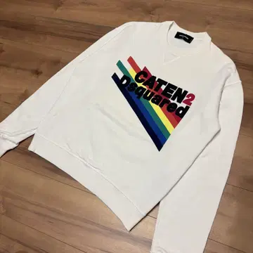 DSQUARED2 디스퀘어드 트레이닝복 맨투맨 화이트 M