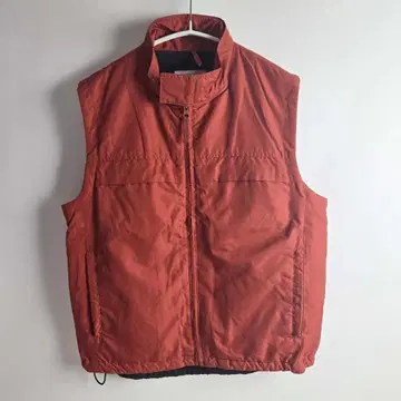 제이크루 J.CREW 안감 플리스 풀 집업 베스트 백 포켓 M 레드