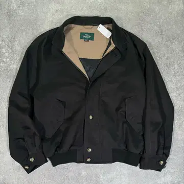 90s JAGUAR CRUB 페이크 스웨이드 해링턴 자켓 L