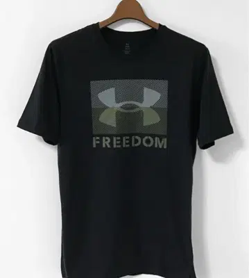 새상품 UNDER ARMOUR 프리덤 BFL 남성 로고 티셔츠