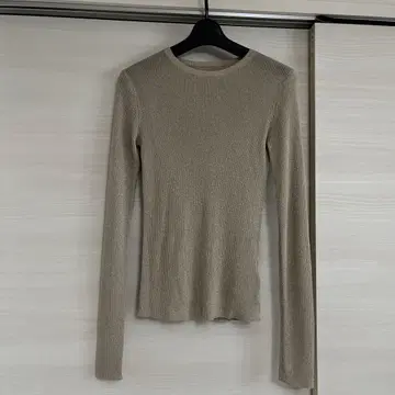 Spick and Span 라메 리브 크루넥 풀오버