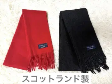 머레이 앨런 100% 캐시미어 머플러 레드 블랙