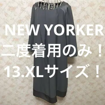 NEW YORKER/뉴요커 빅 사이즈! 7부 소매 무릎 기장 원피스 13
