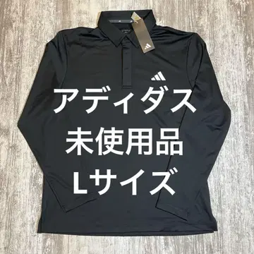 ADIDAS 아디다스 골프웨어 긴팔 피케 셔츠 L 사이즈 블랙