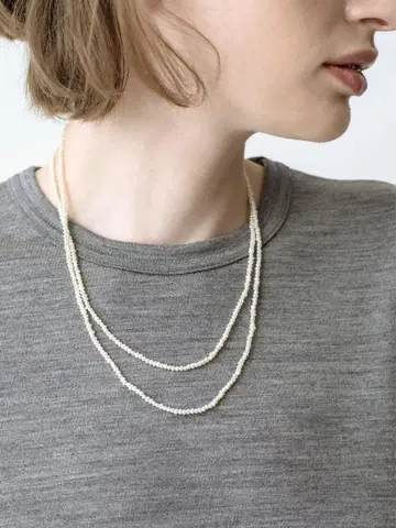 MIZUKI K14 시드 펄 롱 목걸이 95cm