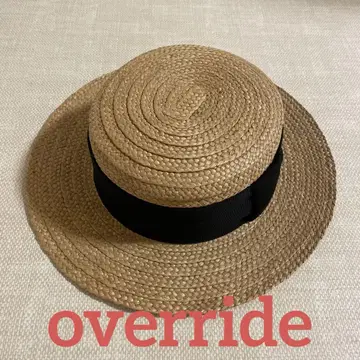 컨디션 최상 override 오버라이드 캉캉 모자 밀짚모자 HAT