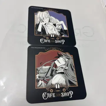 카페와 샵 코스터 2개 세트