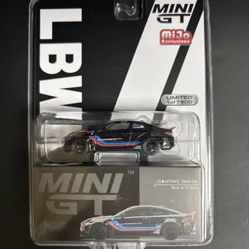 MINI GT 북미 한정판 LBWK BMW M4 블랙 W/M Stripe