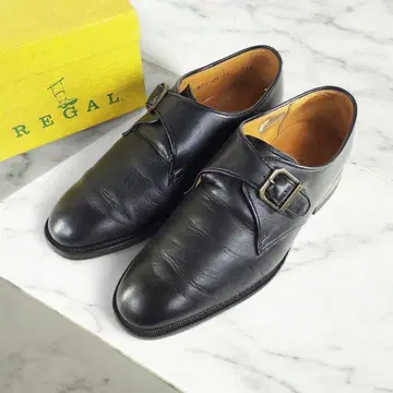 REGAL 리갈 싱글 몽크 스트랩 블랙 24.5cm 일본제