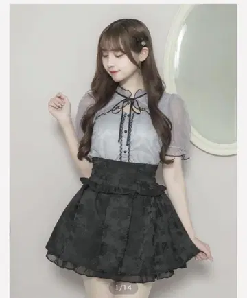 pium 레이스 블라우스
