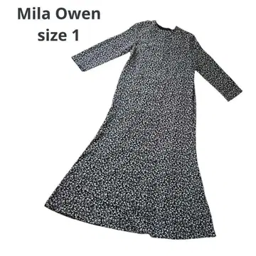 새상품 Mila Owen 미라 오웬 린 실루엣 내로우 원피스