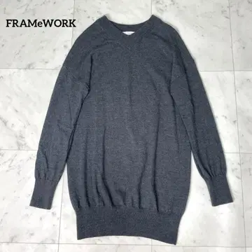 [ 새상품급 ] 프레임워크 니트 튜닉 V넥