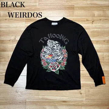 컨디션 최상 BLACK WEIRDOS 23SS 롱 슬리브 티셔츠 긴팔