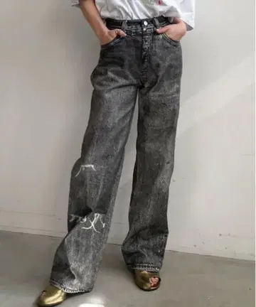 AMERI VINTAGE TROMPE L'OEIL DENIM PANTS
