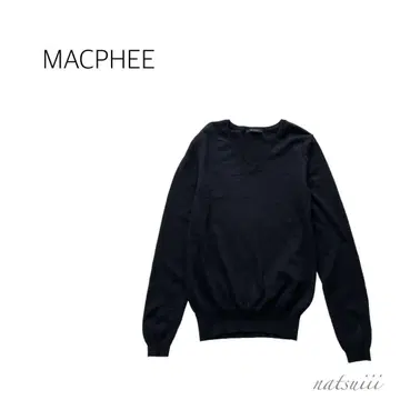 MACPHEE 투모로우랜드 베이직 얇은 소재 V넥 풀오버
