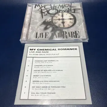 [단종/일본 한정판] 마이 케미컬 로맨스 앨범 CD [라이브 앤드 레어]