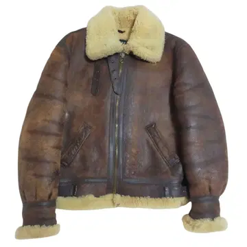 Schott 플라이트 자켓 B-3 무스탕 양가죽 브라운 40 USA