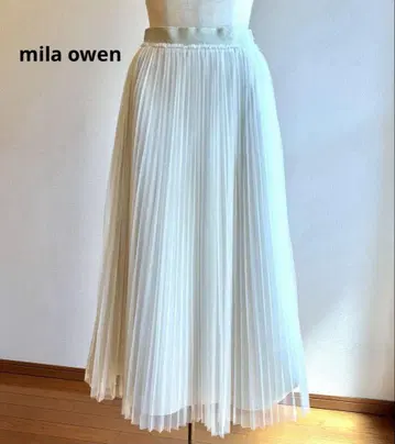 MIla Owen 플리츠 튤 롱 스커트
