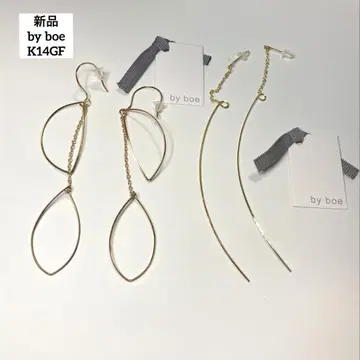 미사용 by boe 바이보 K14GF 와이어 귀걸이 2종 세트