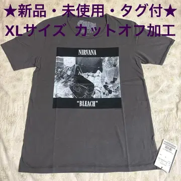 Nirvana T셔츠 XL 그레이 컷오프 가공 미사용 새상품 데드스탁