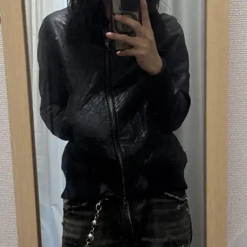 fuga 가죽 블루종