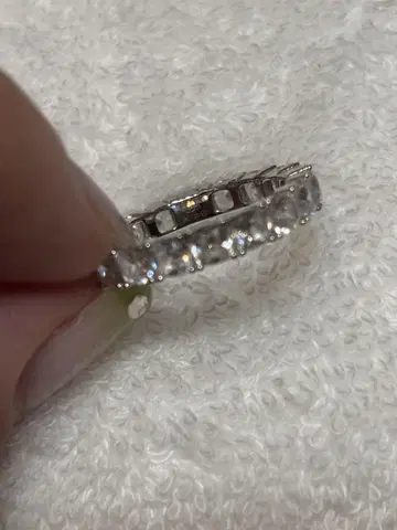 apm 모나코 실버 큐빅 지르코니아 이터니티 반지