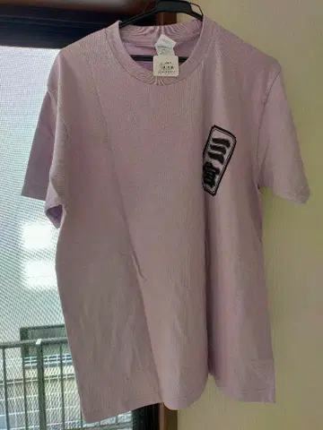 고베 현지 T셔츠 산노미야 T셔츠 연보라 핑크 면 100%