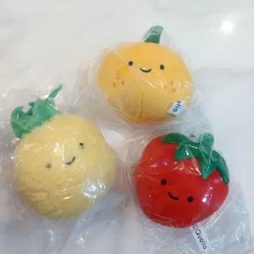닛코리-노 후르츠 봉제 인형 딸기 오렌지 파인애플 익명 배송