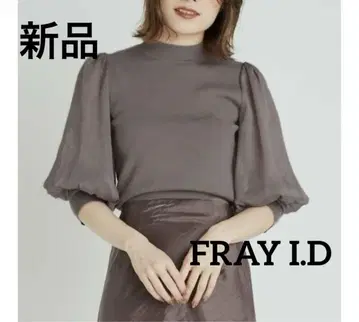 새상품 ] FRAY I.D 프레이 아이디 시어 슬리브 니트 니트탑
