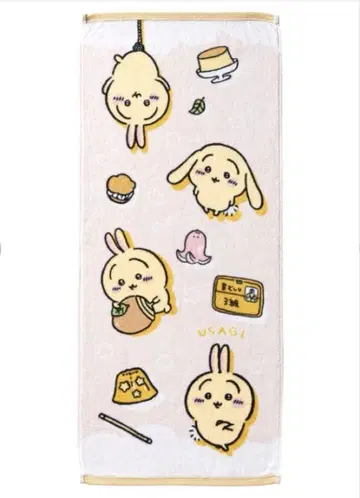 시마무라 토끼 페이스 타월 일본제 치이카와 (먼작귀)