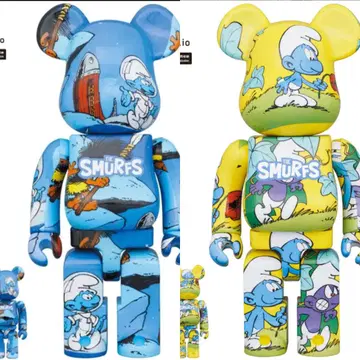 BE@RBRICK 베어브릭 스머프 The Smurfs 2종 세트