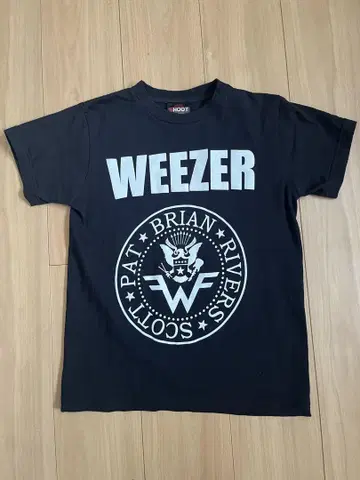 Weezer 블랙 T셔츠
