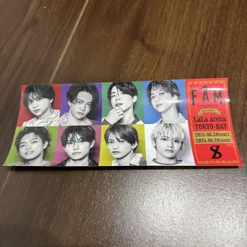 timelesz 라라 아레나 도쿄 베이 회장 한정판 티켓풍 스티커 빨간색