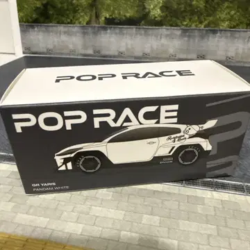 POP RACE GR 야리스 판담 화이트 미니카