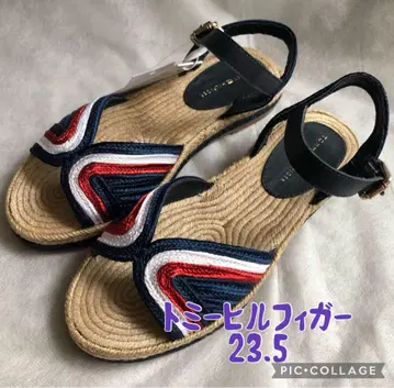 택 포함 새상품 빠른 발송 타미힐피거 에스파드리유 플랫 샌들