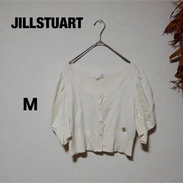[ JULL STUART ] 아이보리/가디건/숏 기장/퍼프 슬리브/가을