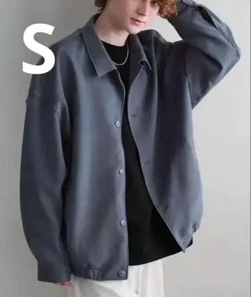 [ ETELIO ] 폴리피치 빅 실루엣 숏 블루종