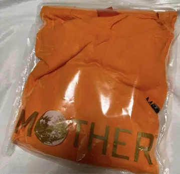 단종 거의 일 사이즈 XL MOTHER 로고 롱T 오렌지 닌텐도 네스
