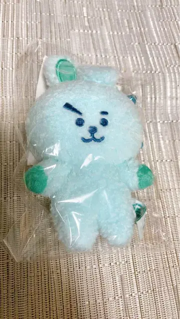 BT21 5주년 기념 레인보우 컬러 마스코트 그린 훼미리마트 COOKY