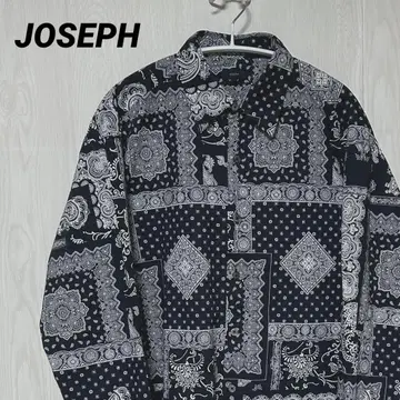 JOSEPH 조셉 페이즐리 긴팔 셔츠 블랙 44 M 사이즈
